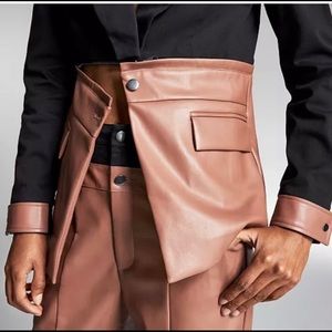 Zerina Akers for bar Faux-Leather Mixed Suit set